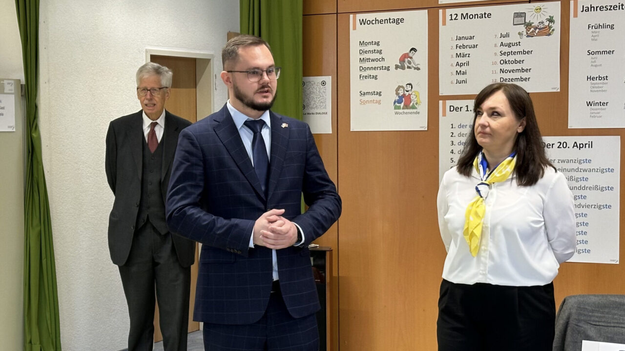 Олександр Васюк відвідав центр мовного навчання для біженців з України в Ліхтенштейні
